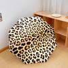 1PC Leopard Print Umbrella Portable Folding Umbrella Iron Frame Hole Bone Structure Outdoor Home Umbrella A7