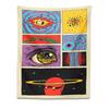 Psychedelic Collage Art Tapestry, Retro Pop Universe Eye Wall Hanging For Bedroom Gaming Room Homestay Aesthetic Decor