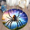 Free Shipping! Circular Rug Featuring Spider Web Design for Halloween Decor Round Carpet for Home Sofa Bedroom, Gift