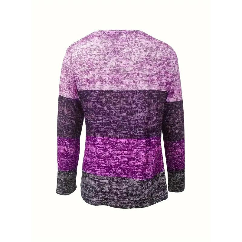 Herbst und Winter Europäisch und Amerikanisch Beliebt V-Ausschnitt Reißverschluss Spleißen Langarm Bedruckt Ausgebrannte Blume Damen T-Shirt