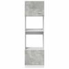 Microwave Built in Cabinet Lyon Concrete Grey 60 x 57 x 207 cm Particleboard