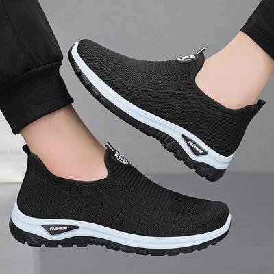 Sapatos Masculinos Respiráveis de Malha Casuais Antiderrapantes para Primavera e Verão