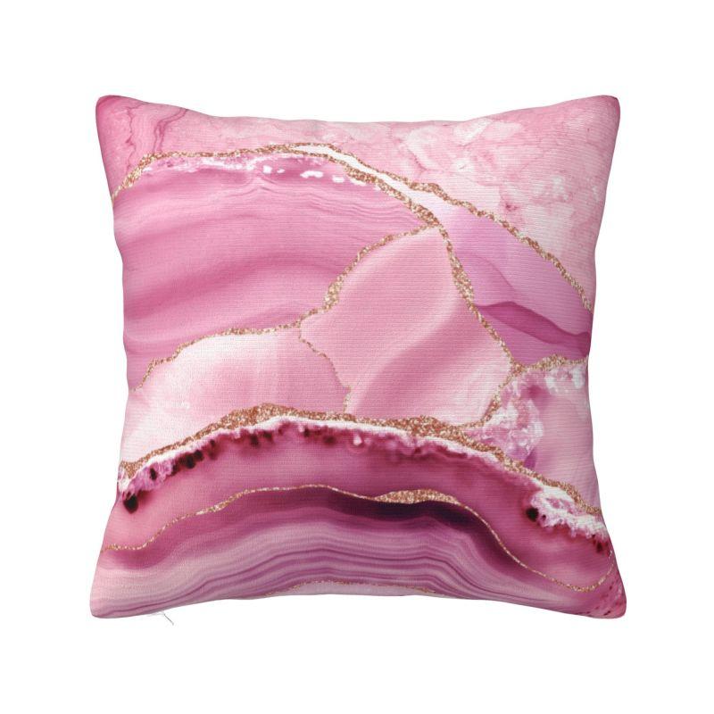 Custom Abstract Beauty Cushion Cover Xcm Marble Geometric Texture Velvet Nordic Pillow Decoration Salon