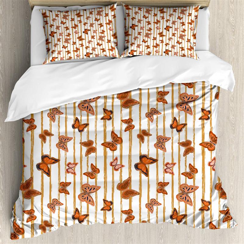Comforter Butterfly Romantic Spring Theme Bedding Set Colorful Flying Butterflies Twin Full For Girls Teen Deocr