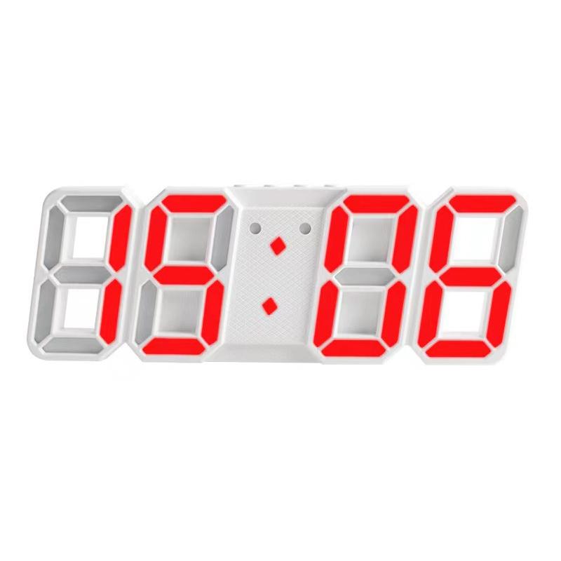 3D Simple Clock LED Alarm Clock Living Room 3D Wall Clock Digital Clock