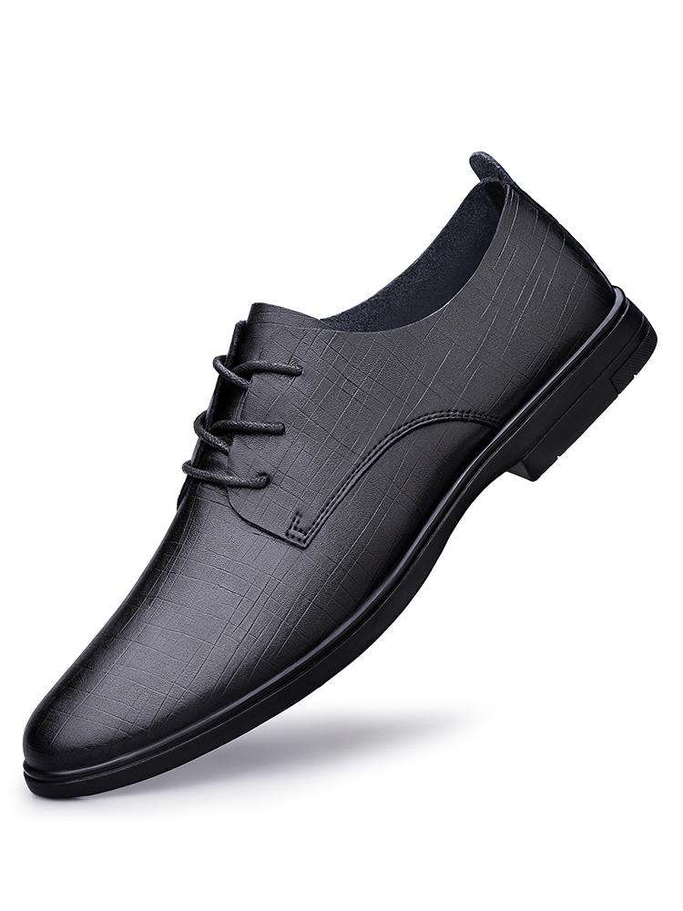 

Derby Men Shoes Business Banquet PU Lace Up Comfortable Casual Men Shoes 46