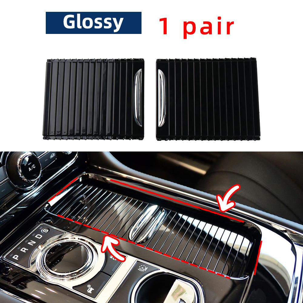 ABS Black Car Center Console Cup Holder Sliding Shutter Cover Roller Blind C2D60258 for Jaguar XJL 10-19 Interior Accessories