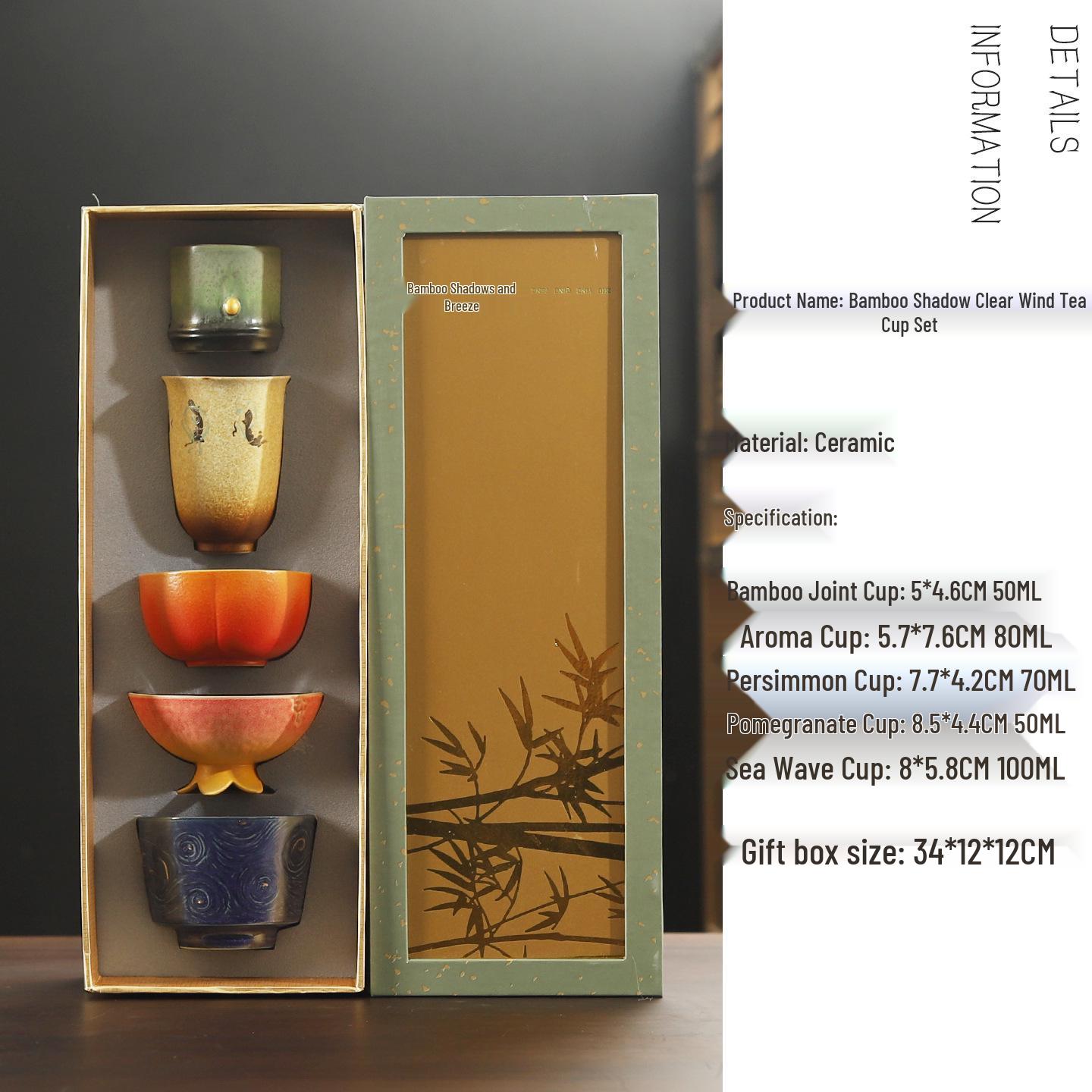 New Chinese Palace Museum Creative Ceramic Tea Cup Gift Set