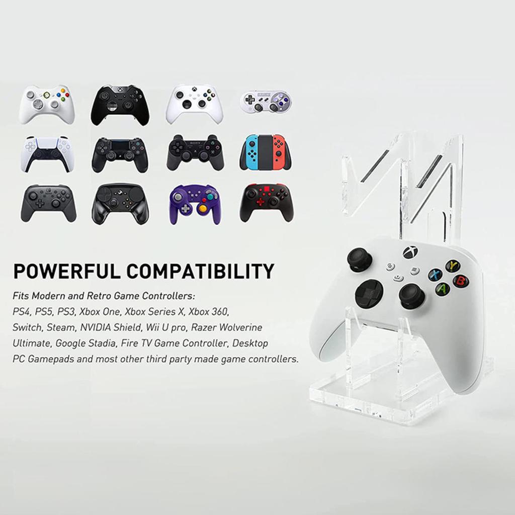 Universeller Dual Controller Ständer Schreibtisch Controller Transparenter Acrylhalter Gamepad Joystick Halterung