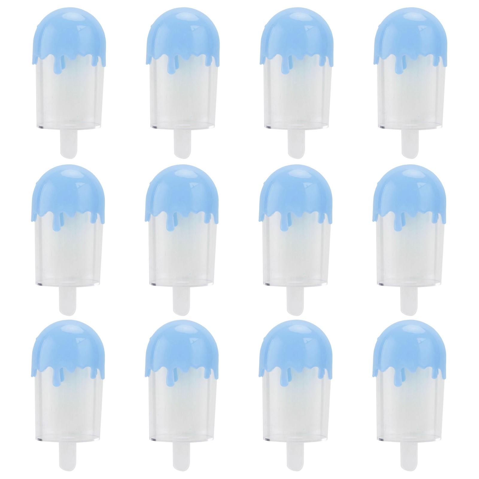 

Коробка для конфет в форме мороженого, пластиковый контейнер для конфет, свадебные принадлежности, коробка для конфет, подарок, сувенир для вечеринки, органайзер для конфет синий