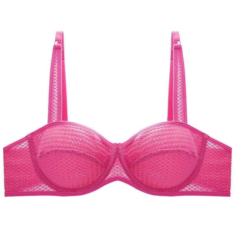 

Сексуальный и чистый комплект нижнего белья Desire для женщин, осенне-зимний бюстгальтер в французском ультратонком стиле с поддержкой против провисания 38/85C роза розовый