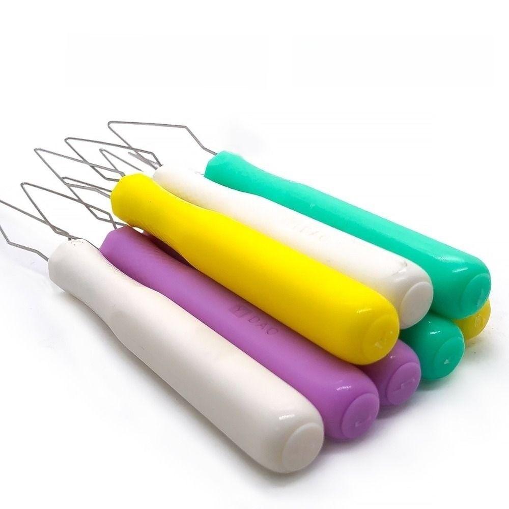 Plastic Handle Automatic Needle Threader Stitch Unpicker DIY Needlework Quick Sewing Threader One Hand Operation