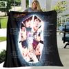 BTS 3D Kpop Bangtan Boys Couverture de lit Bureau Maison Randonnée Pique-nique Couette Épaisse Couvre-lit Tendance Couverture en Flanelle