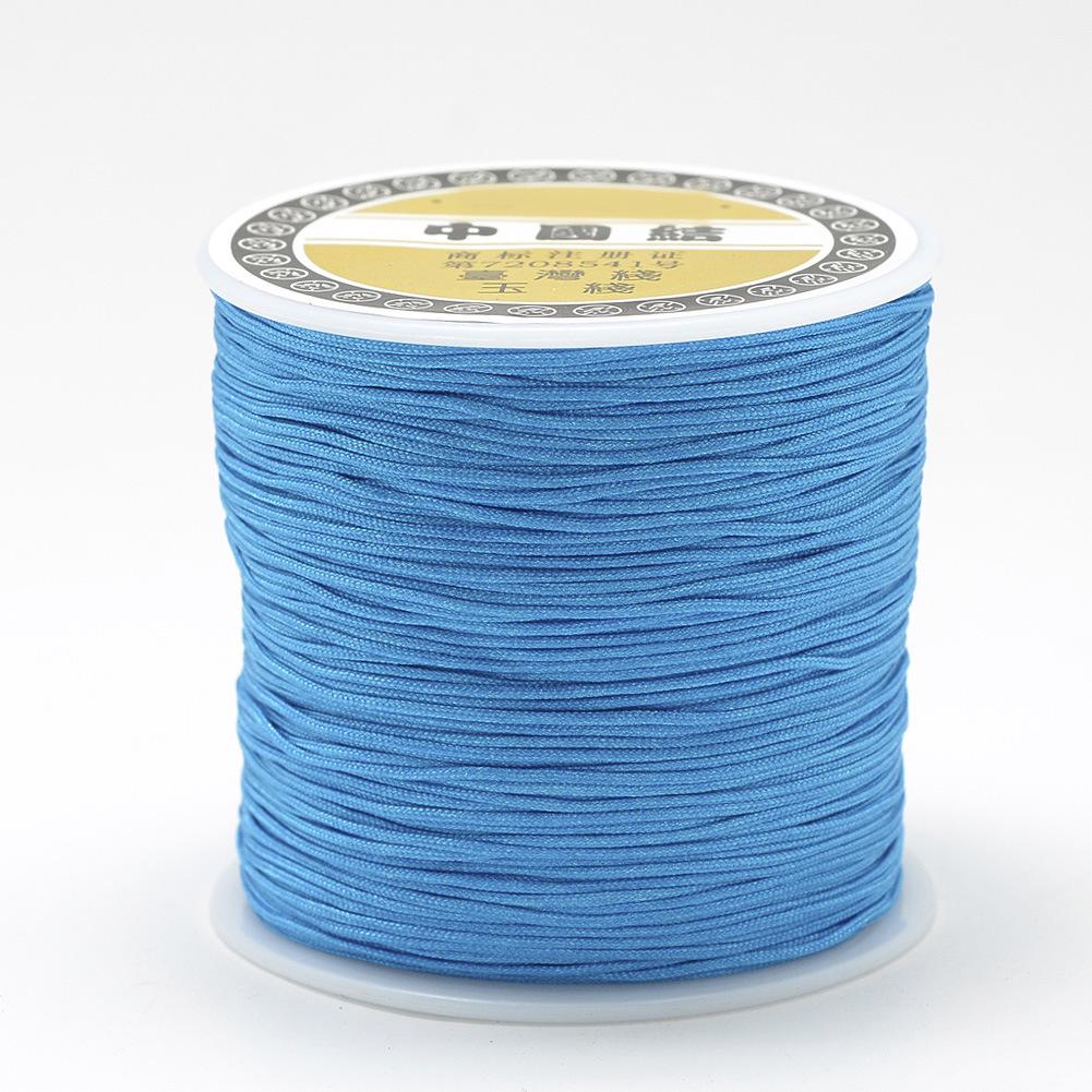 0.8mm Colored Nylon Cord for DIY Hand-Woven Chinese Knot and Tassel Projects