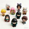 Brinquedo Figura Demon Slayer Anime Kimetsu no Yaiba Versão Q Sentado Tanjiro Nidouzi Inosuke Zenizu Modelo Figura PVD Boneca Presentes
