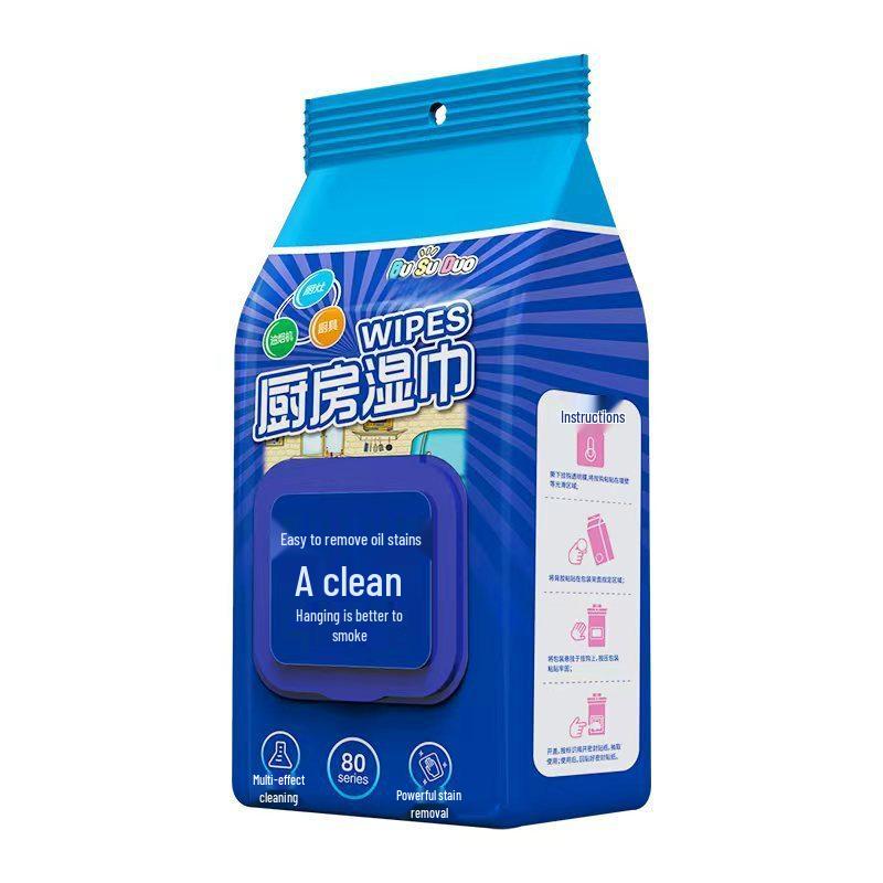 Penguin XL Kitchen Wet Wipes for Oil & Stain Removal - Thickened Household Cleaning Towels