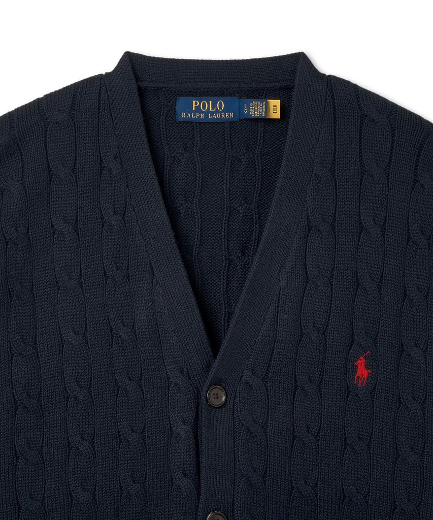 Polo Ralph Lauren Cable Knit Cotton Cardigan - Blue