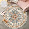 Covor Rotund Bohemian Vintage Decorațiune Moale Covoraș Dormitor Stil Etnic Covor Scaun Calculator Lavabil Antiderapant Mese de Cafea