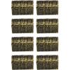 8 Pcs Miniature Pirate Treasure Chests Box, Mini Vintage Pirate Jewelry Storage Box, Party Supplies Decor Store Gold Coins Gems, Plastic Kids Pirate