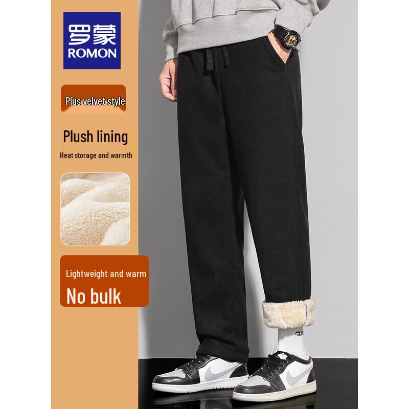 

ROMON Men s Lamb Fleece Lined Sweatpants 2XL