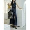 Niche Design Large Capacity Tote Bag 2025 New High Sense Pleat Drawstring Shoulder Bag Commuter Messenger Bag