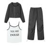 Women's Trendy Small-Size Three-Piece Workwear Sports Set - Spring 2025 Collection