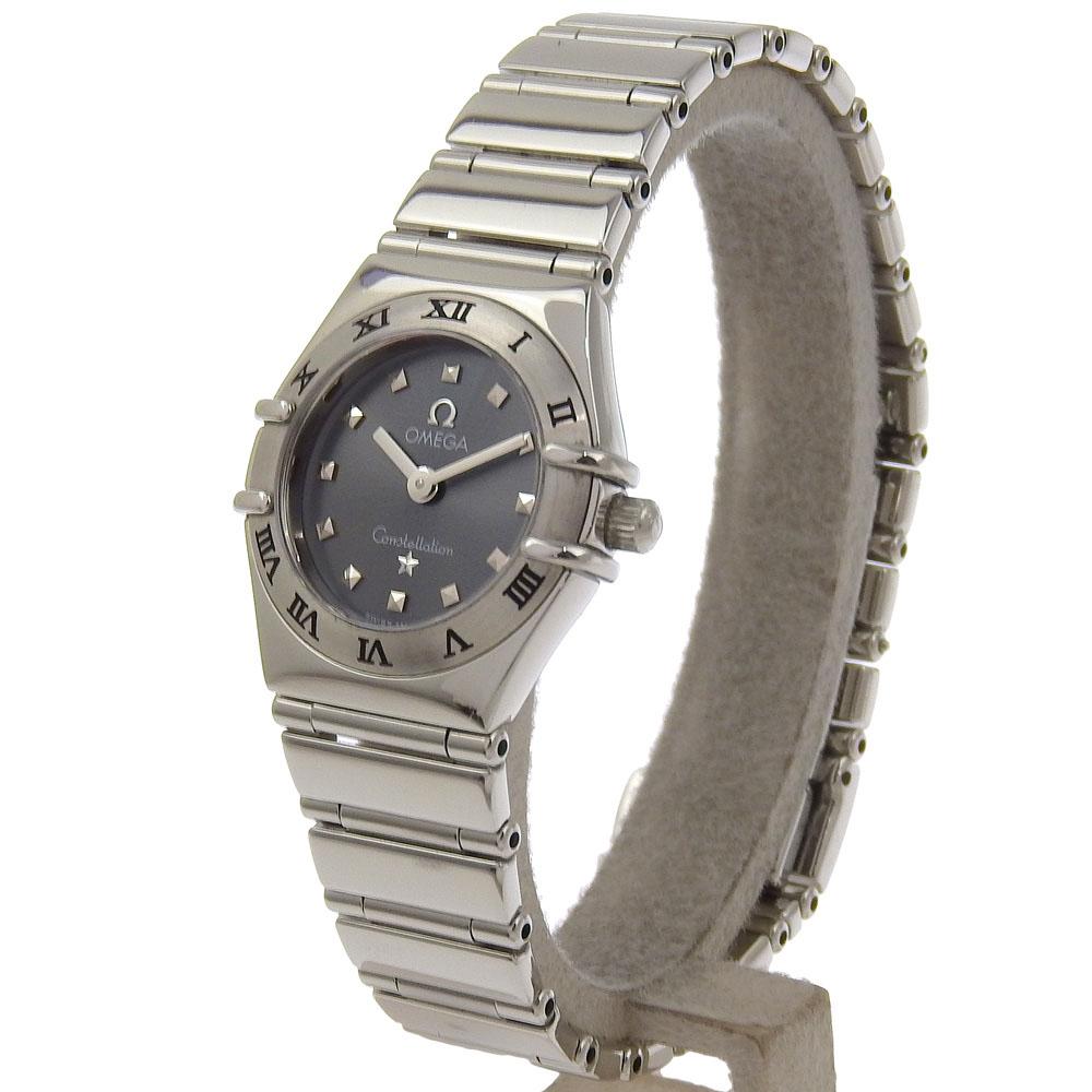 Omega Hodinky Constellation 1561.51 Mini my choice šedý ciferník nerezová ocel quartzový analogový displej dámské použité