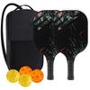 Pickleball-Schläger 2er-Set, Fiberglas-Pickleball-Set mit Pickleball-Schlägern und Tragetasche, Pickleball-Geschenke für Anfänger, Pickleball-Schläger-Set