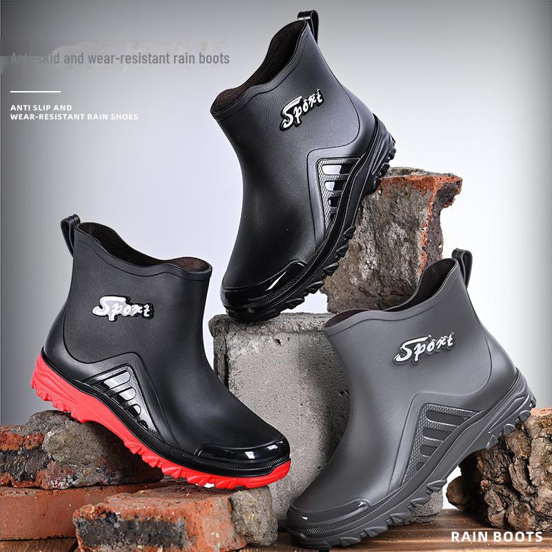 Men's Waterproof Non-Slip Fishing & Car Wash Boots