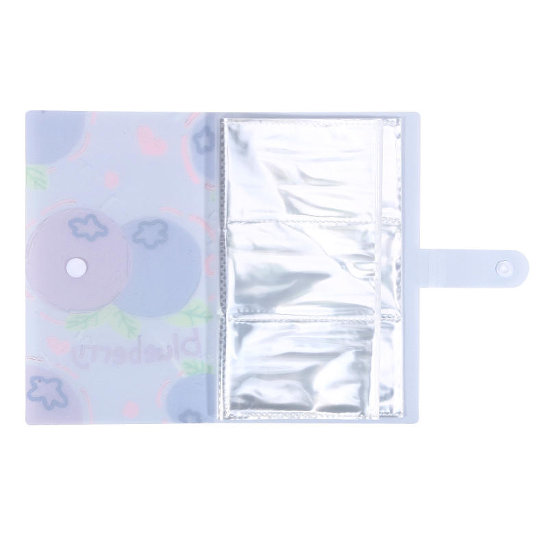 Cute Fruit 120 Slots Small Card Collecting Album Empty Three-Grid Photocard Storage Binder Book Nail Decals Organizer