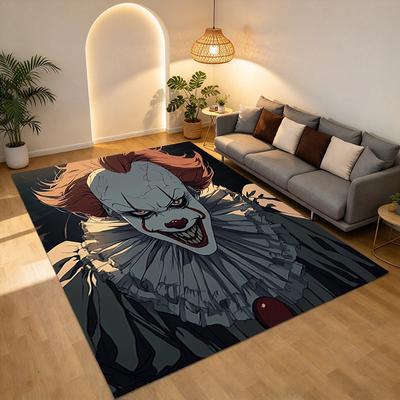 Clown Horror Living Room Nonslip Area Rug Soft Carpet For Bedroom Game Playroom Sofa Office Home Decor Doormat Christmas Gift C9301415