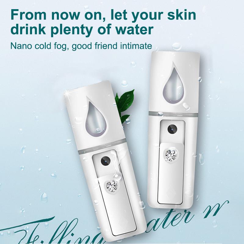 20Ml Face Steamer Air Humidifier Mini Nano Facial Sprayer Nebulizerportable Hydrating Anti-Aging Wrinkle Women Beauty Skin Care