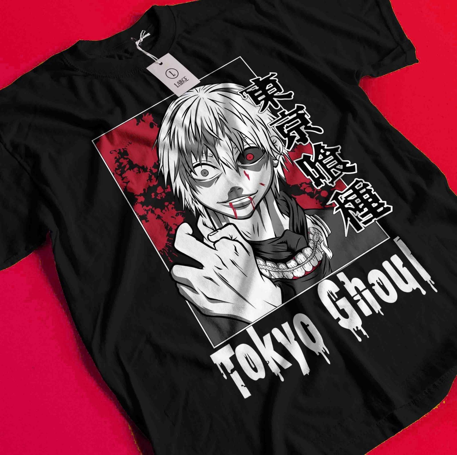 

Футболка Tokyo Ghoul Кен Канеки Футболка Джузо Сузуя Аниме Манга Хоррор Унисекс Футболка BB735 M