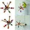 Wellensittich Sitz Vogelkäfig Rad Spielzeug Papagei Stehspielzeug Vogel Unterhaltung Drehen Windmühle Sitzstangen Vogelkäfig Schleifspielzeug
