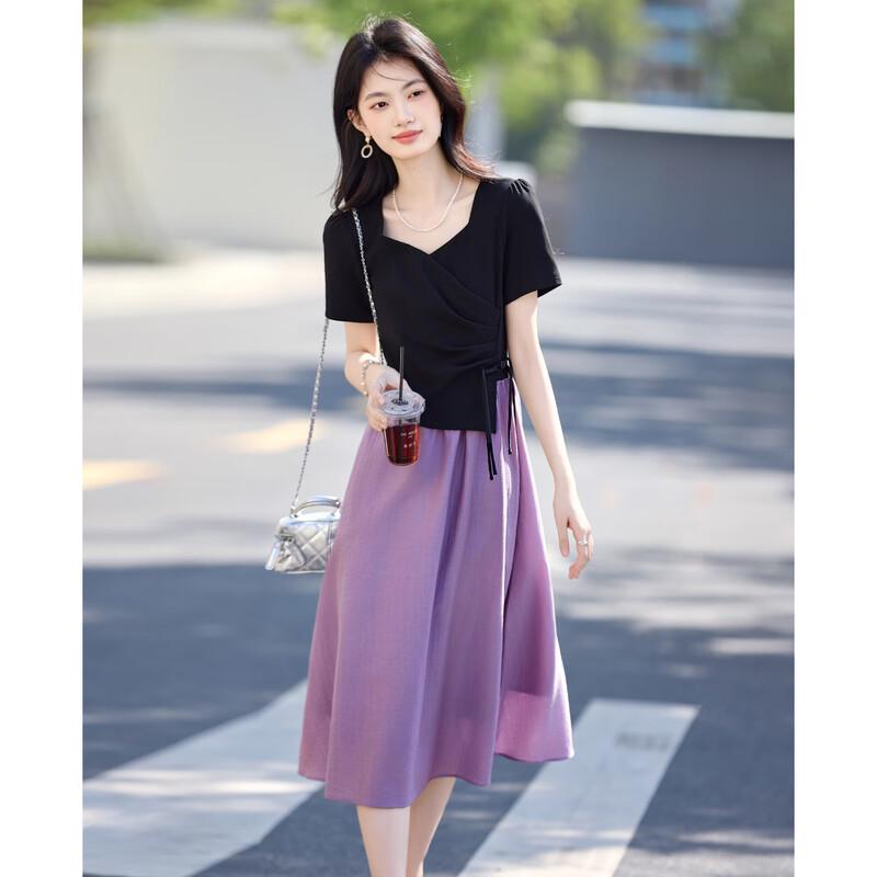 Women's Pleated Waist Two-Piece Skirt Set