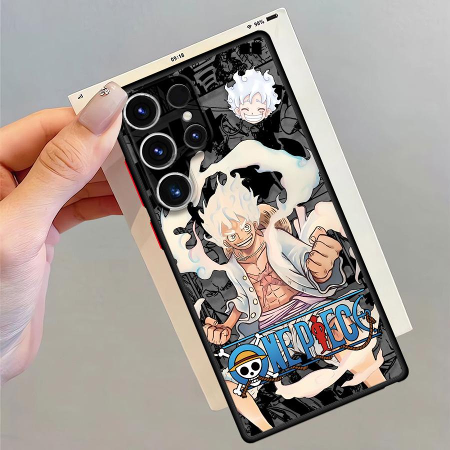 O-One Piece Luffy 5 Gear Case for Samsung Galaxy S23 S25 Ultra S10+ S9 Plus S20 FE S21 5G S22 Plus S21 S24 Ultra Soft shell