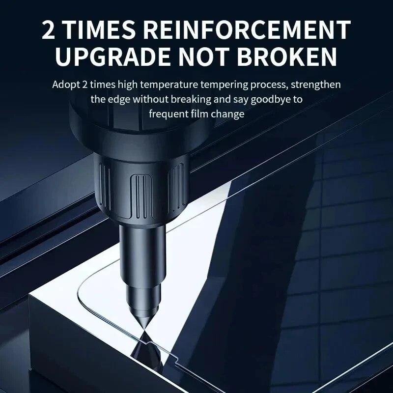 3PCS Tempered Glass Case For iPhone 15 14 13 11 12 Pro Max Mini XS Max X XR 7 8 Plus SE2 Screen Protector Full Cover Glass Film