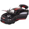 Maisto 1/18 Scale Diecast Model Car 2020 Ford Mustang Shelby GT500 Black (Limited Edition, Special Color, Not Catalog Included) - Model Car, Finished