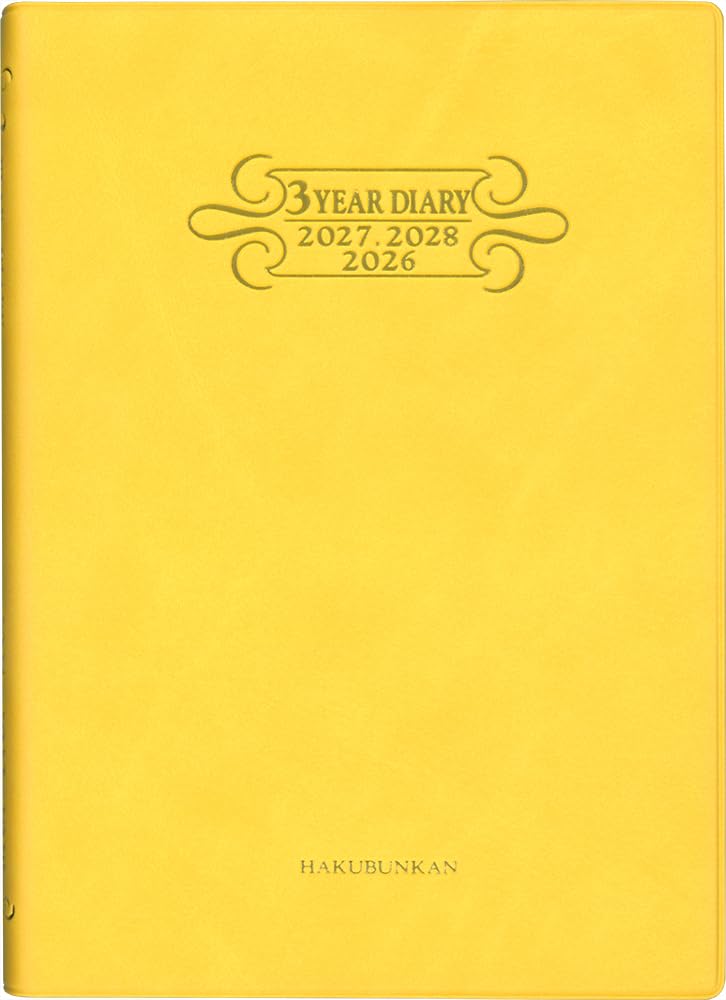 

Hakubunkan Diary 2026 B6 Soft H Mango 240 January 3-Year Diary, Size, No. (Starts 2026)