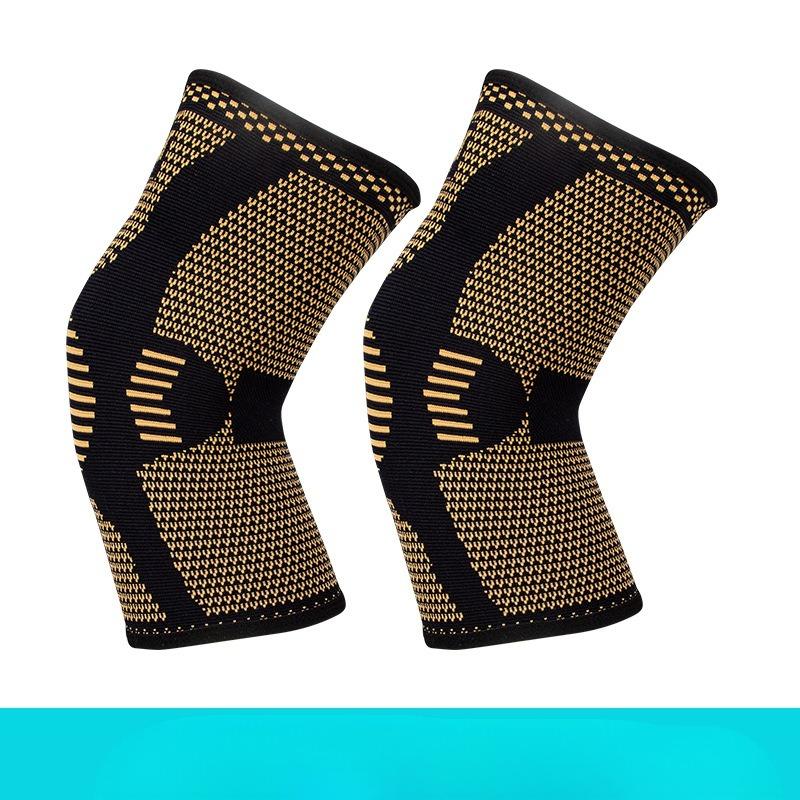 New Outdoor Sports Copper Containing Knee Pads Cycling Basketball Knee Pads Mountaineering and Playing Basketball Copper Fiber Breathable