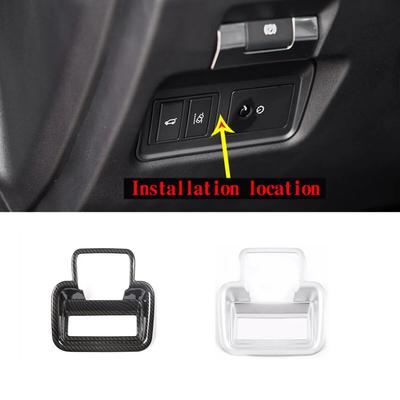 Car Electric Tailgate Switch Decorative Frame Electronic Handbrake Cover Trim For Jaguar E-PACE E PACE 2018- Car Accessories