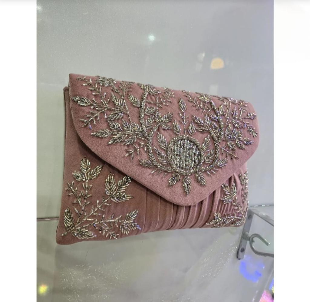 Designer Partywear Women Clutch Sling Bag Wedding Clutch Evening Bag Luxury Bridal Accessory Affordable Gift for Her Birthday Gift for Wife