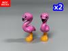 Ladrillos MOC Escena de Selva Bosque Animal Terrestre Cisne Conejo Ratón Pájaro Perro Ensamblar Bloques de Construcción Juguetes para Niños Muñeca de Plástico