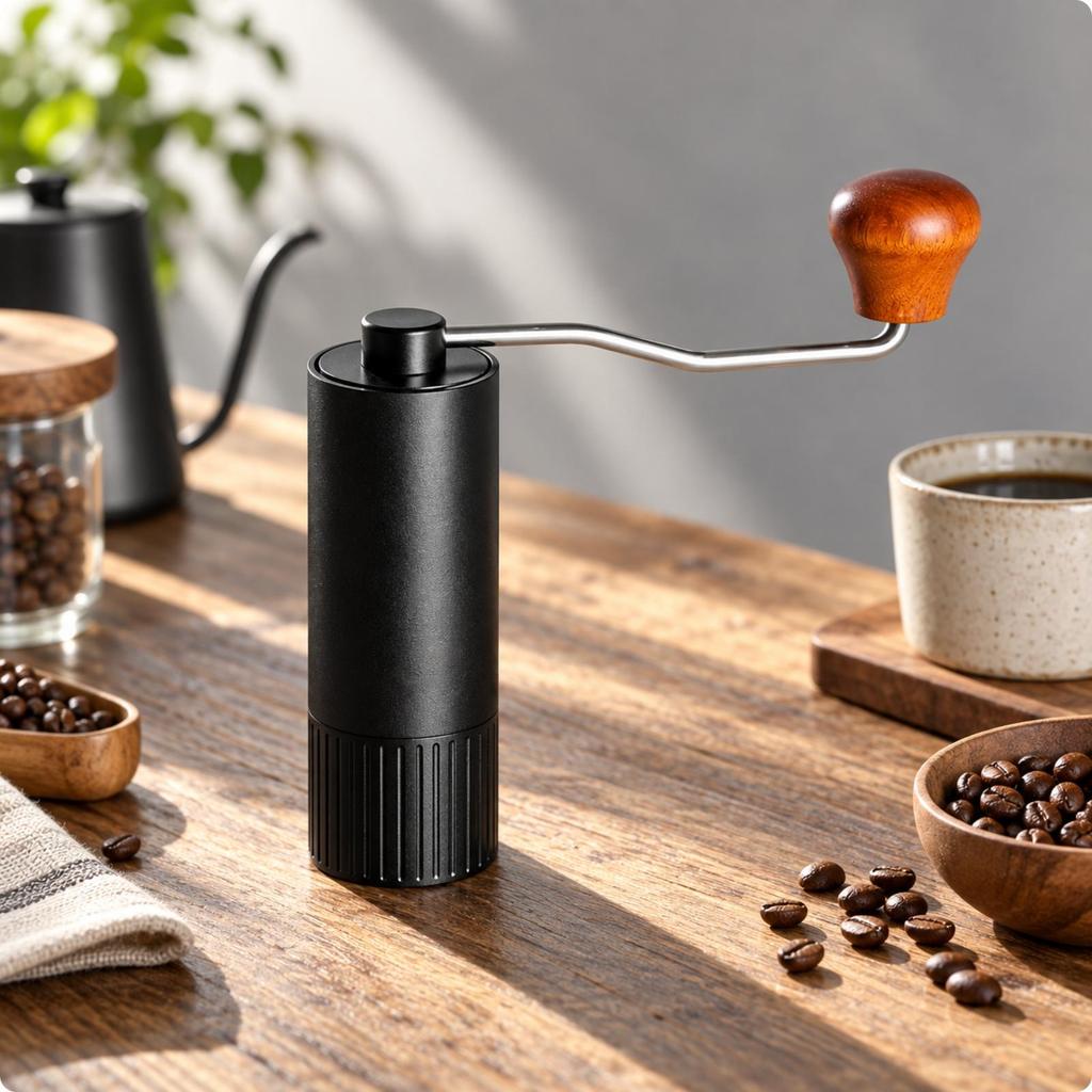 Manual Coffee Grinder Lightweight for Travel, Home Baristas