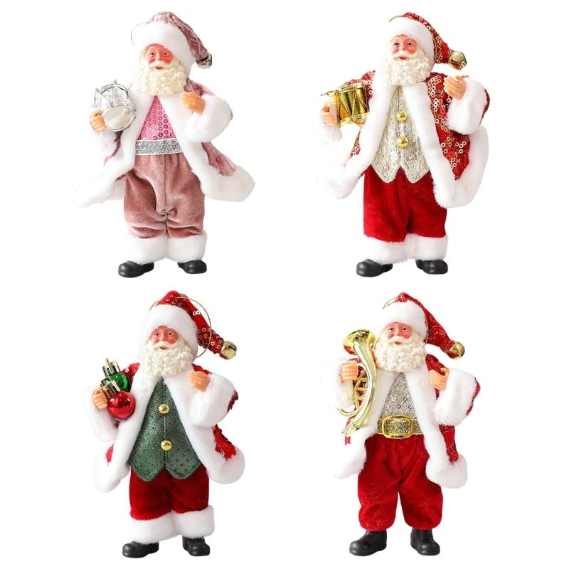 Resin Santa Tabletop Figurine Ornament Festival Holiday Homes Office Decoration For Mantels Or Dining Tabletop