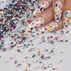 2000Pcs+ Colorful Rhinestones Nail Art Charms Multi Shape Crystal Flat Back Nail Gems 3D Mini Heart Star Butterfly Nail Diamonds