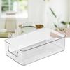 Makeup   PET Plastic Clr Bottom Stripes Desktop Storage Box for Skincare Stationary