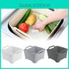 Versatile Sink Organizer Basket Durable Plastic For Fruits And Vegetables Portable Strainer
