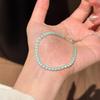 Elegant Mint Green Zirconia Stackable Bracelet for Women – Versatile, Simple, Exquisite Hand Jewelry