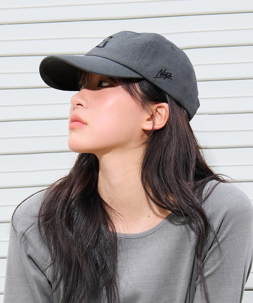NINEZ Pigment Washed Logo Ball Cap (2 Colors)